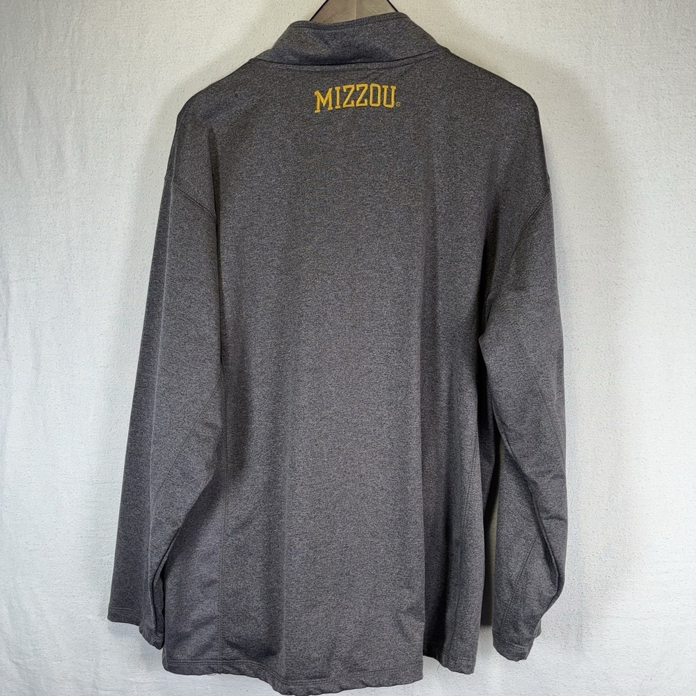 KNIGHTS APPAREL MEN'S MISSOURI TIGERS GRAY QUARTER ZIP‎ JACKET-SIZE LARGE 42/44 - Picture 2 of 10